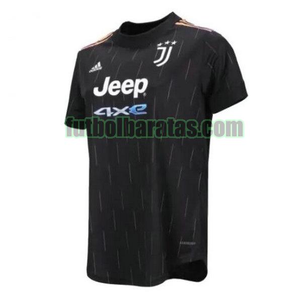 camiseta mujer juventus 2021 2022 negro segunda