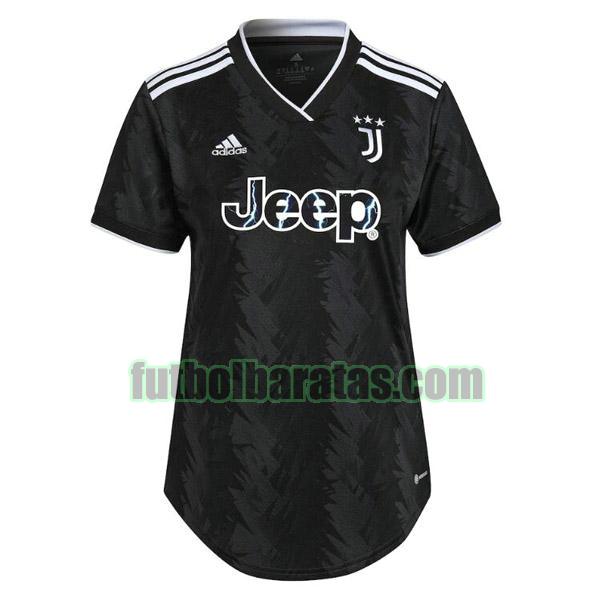 camiseta mujer juventus 2022 2023 negro segunda