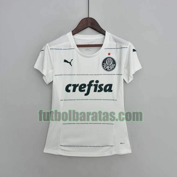 camiseta mujer palmeiras 2022 2023 blanco segunda