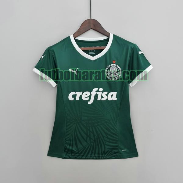 camiseta mujer palmeiras 2022 2023 verde primera