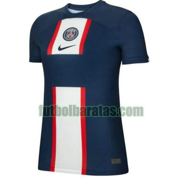 camiseta mujer paris saint germain 2022 2023 azul primera
