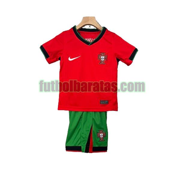 camiseta mujer portugal 2024 rojo primera