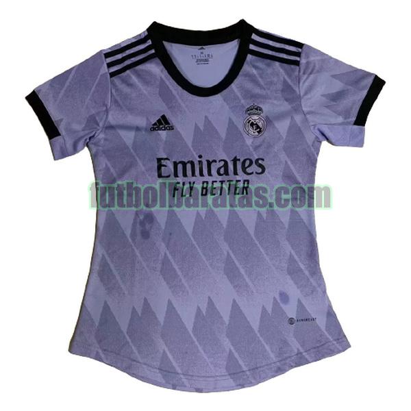camiseta mujer real madrid 2022 2023 purple segunda