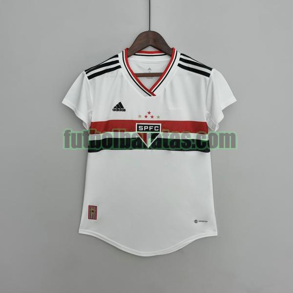 camiseta mujer sao paulo 2022 2023 blanco primera