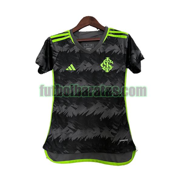 camiseta mujer sc internacional 2023 2024 negro tercera