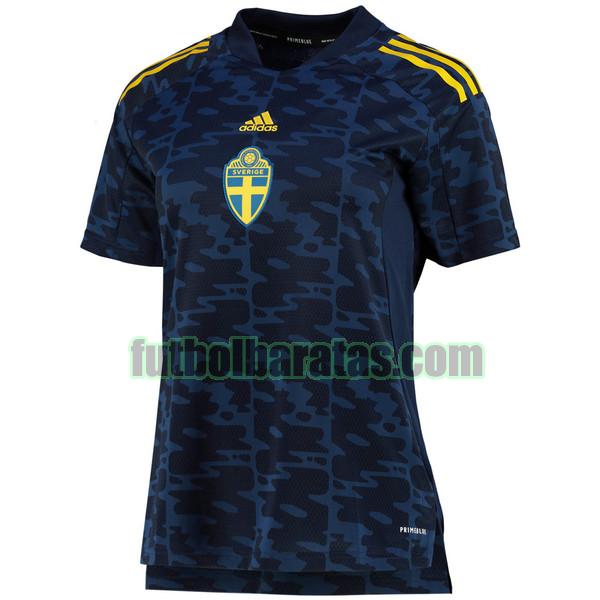 camiseta mujer suecia euro 2022 navy segunda