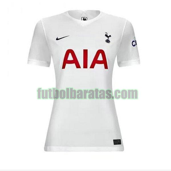 camiseta mujer tottenham hotspur 2021 2022 blanco primera