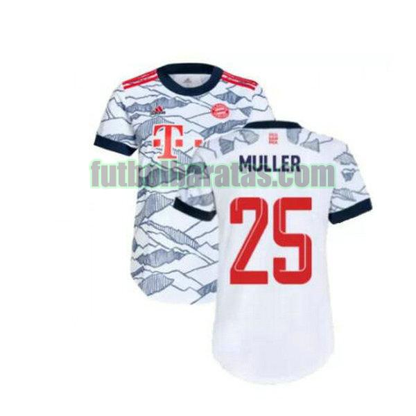 camiseta muller 25 bayern munich 2021 2022 gris tercera