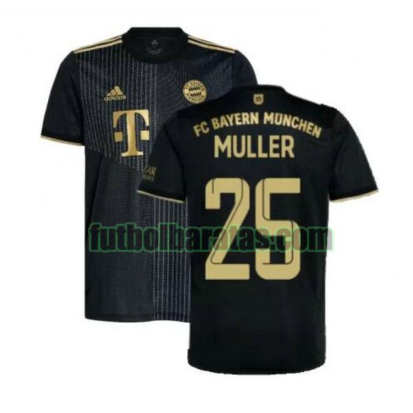 camiseta muller 25 bayern munich 2021 2022 negro segunda