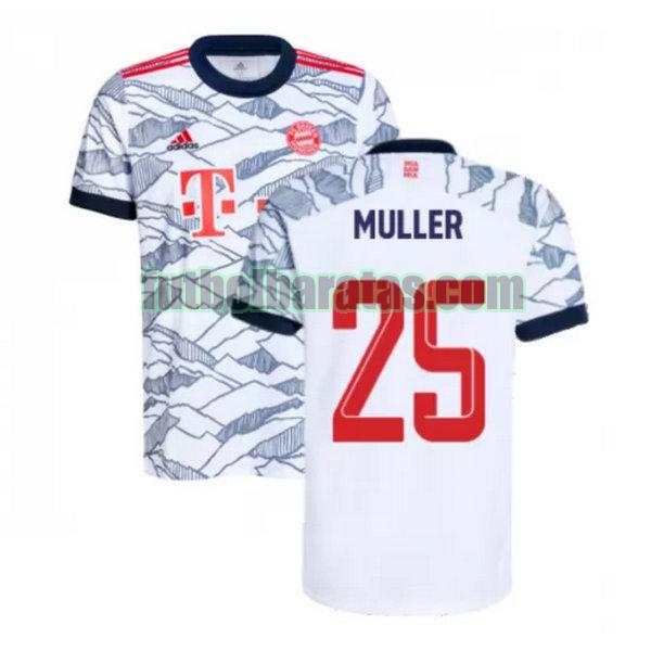 camiseta muller 25 bayern munich 2021 2022 negro tercera