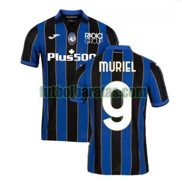 camiseta muriel 9 atalanta 2021 2022 azul negro primera