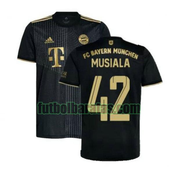 camiseta musiala 42 bayern munich 2021 2022 negro segunda