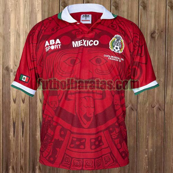 camiseta méxico 1998 rojo segunda