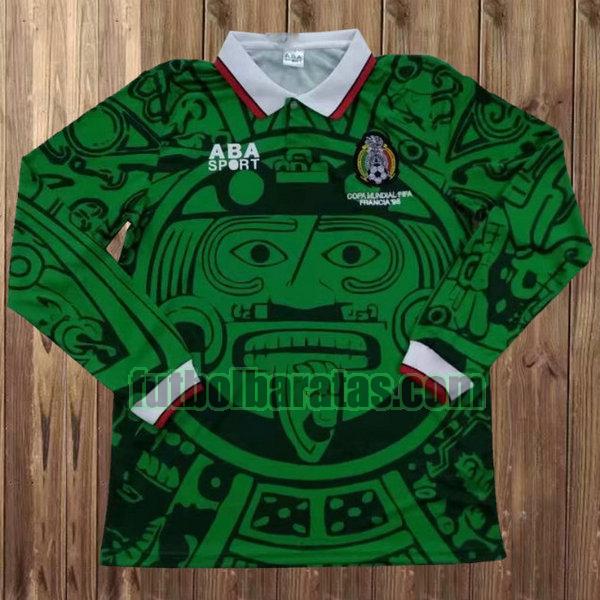 camiseta méxico 1998 verde primera ml