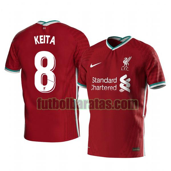 camiseta naby keita 8 camiseta liverpool 2020-2021 primera