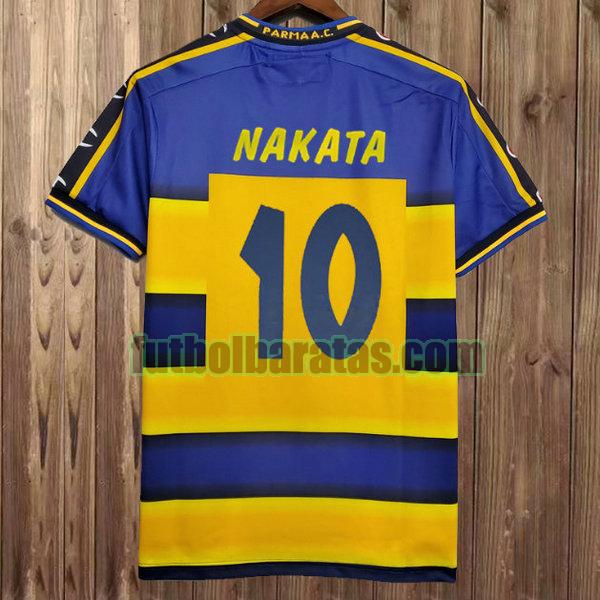 camiseta nakata 10 parma 2001-2002 amarillo primera