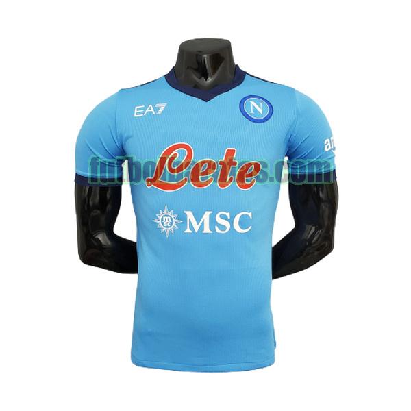 camiseta napoli 2021 2022 azul primera player