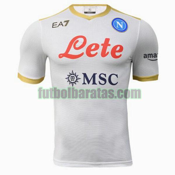 camiseta napoli 2021 2022 blanco segunda