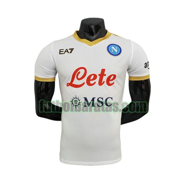 camiseta napoli 2021 2022 blanco segunda player