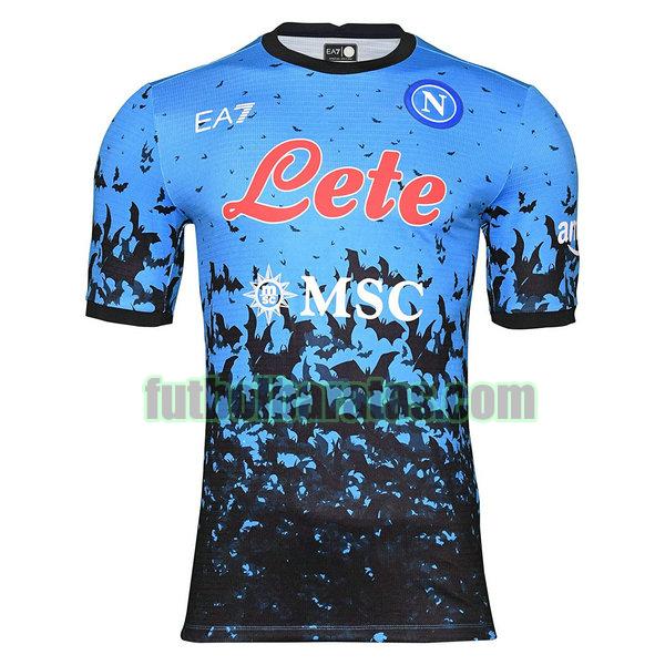 camiseta napoli 2022 2023 azul halloween