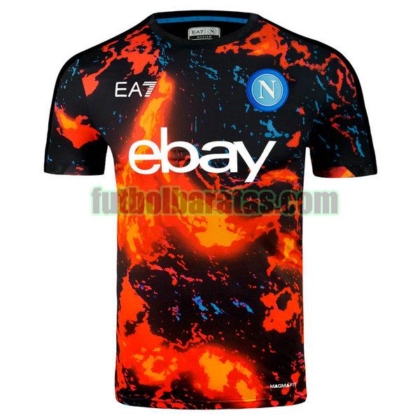 camiseta napoli 2023 2024 negro pre match