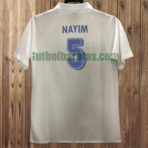 camiseta nayim 5 real zaragoza 1994-1995 gris primera
