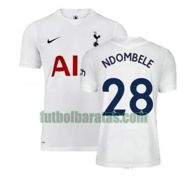 camiseta ndombele 28 tottenham hotspur 2021 2022 blanco primera