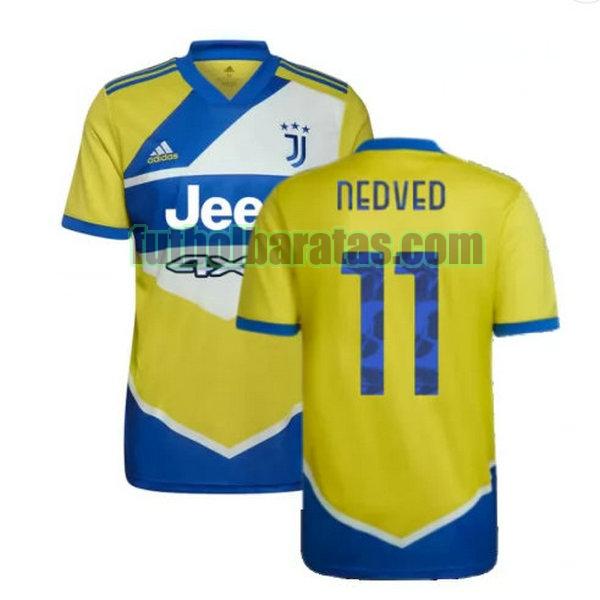 camiseta nedved 11 juventus 2021 2022 amarillo azul tercera