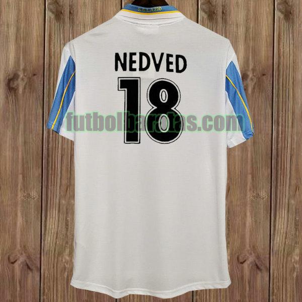 camiseta nedved 18 lazio 1999-2000 blanco segunda