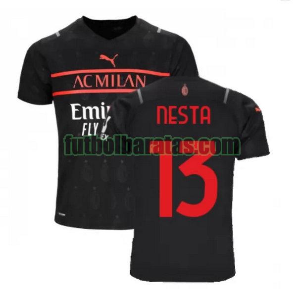 camiseta nesta 13 ac milan 2021 2022 negro tercera