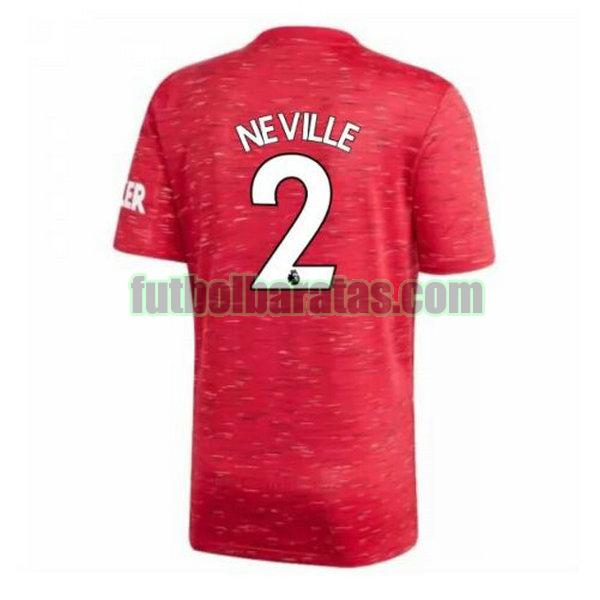 camiseta neville 2 manchester united 2020-2021 primera