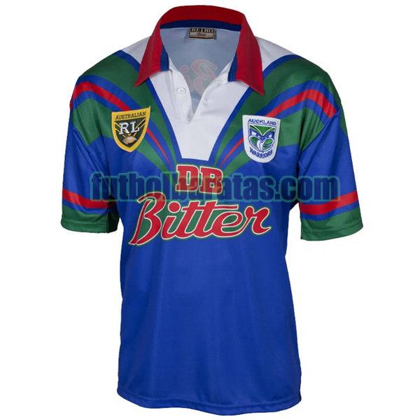 camiseta new zealand warriors 1995 azul primera