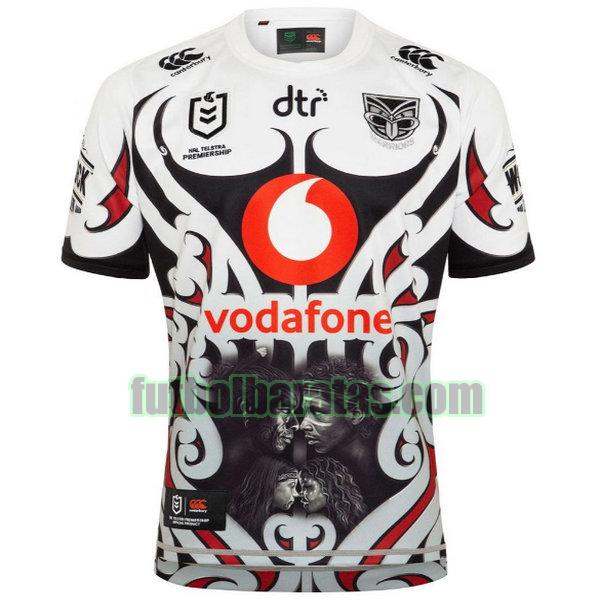 camiseta new zealand warriors 2020 blanco indigenous