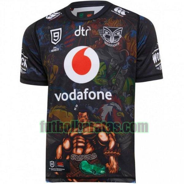 camiseta new zealand warriors 2020 negro nines