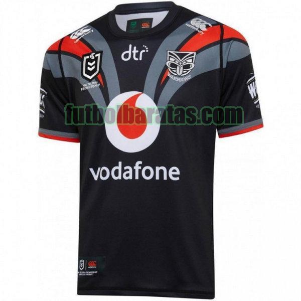 camiseta new zealand warriors 2020 negro segunda