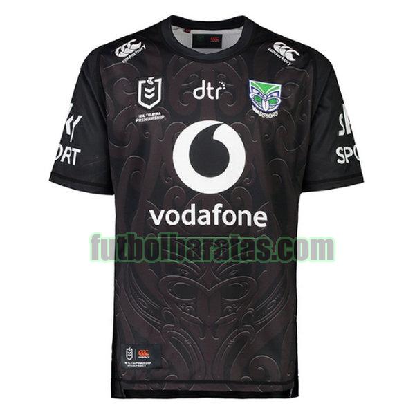 camiseta new zealand warriors 2021 negro indigenous