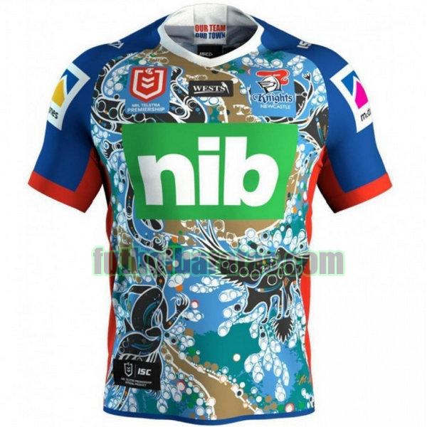 camiseta newcastle knights 2019 azul indigenous