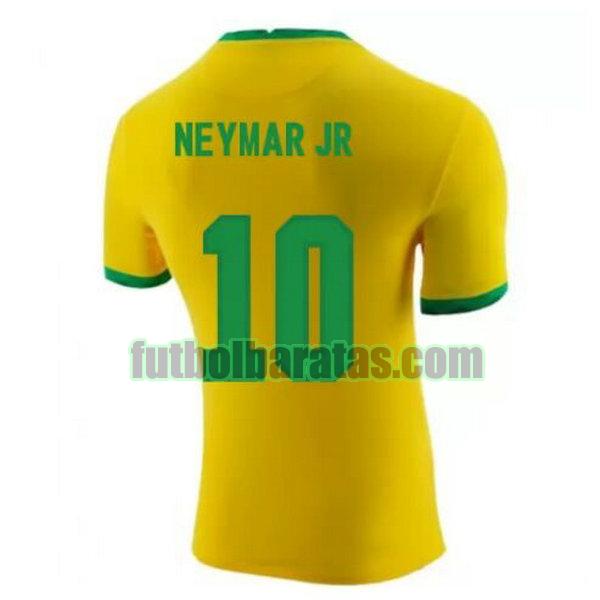 camiseta neymar jr 10 brasil 2020-2021 amarillo primera