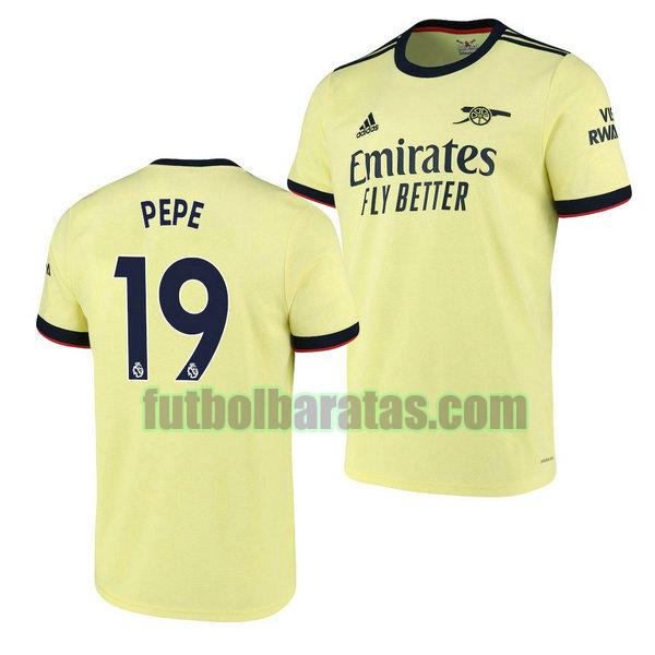 camiseta nicolas pepe 19 chelsea 2021 2022 amarillo segunda