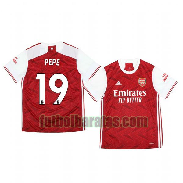 camiseta nicolas pépé 19 camiseta arsenal 2020-2021 primera