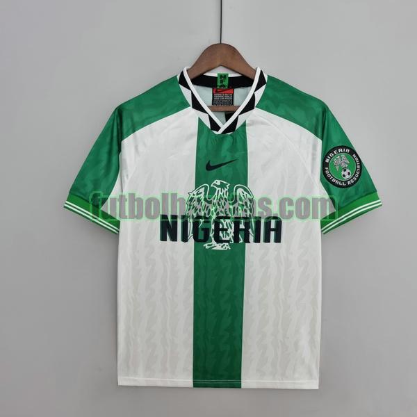 camiseta nigeria 1995 1998 blanco verde segunda