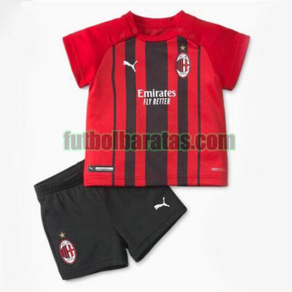 camiseta niño ac milan 2021 2022 rojo primera