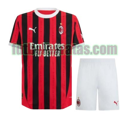 camiseta niño ac milan 2024 2025 rojo primera