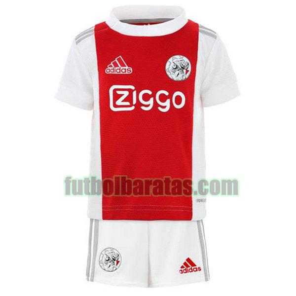 camiseta niño ajax 2021 2022 rojo blanco primera