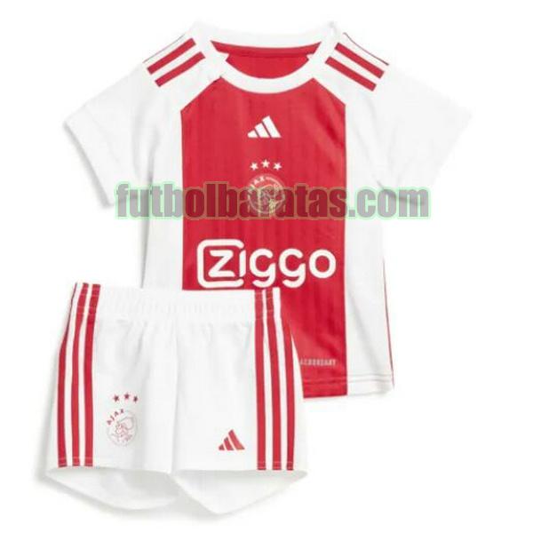 camiseta niño ajax 2023 2024 rojo blanco primera