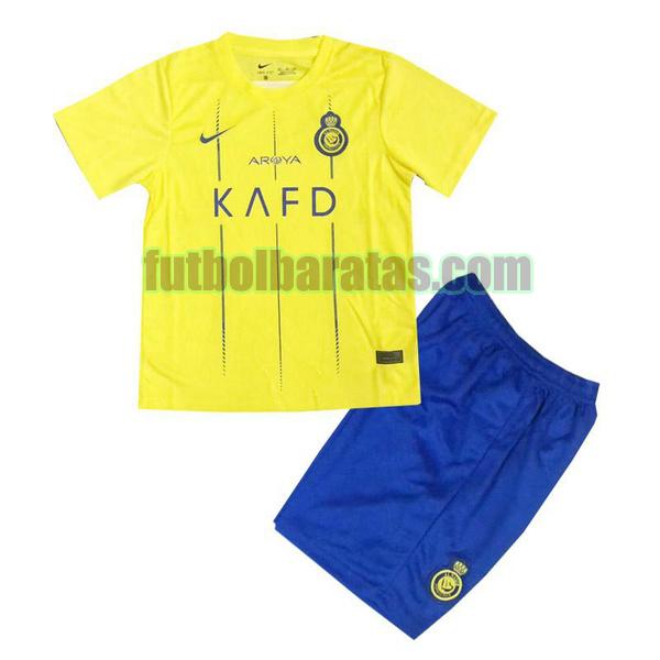 camiseta niño al-nassr fc 2023 2024 amarillo primera