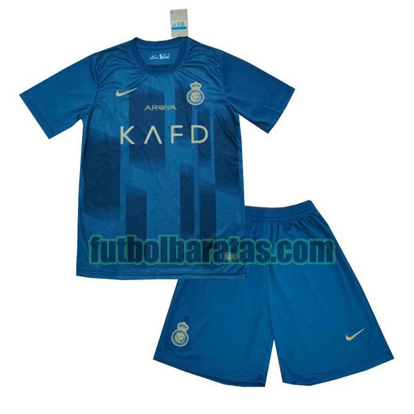 camiseta niño al-nassr fc 2023 2024 azul segunda
