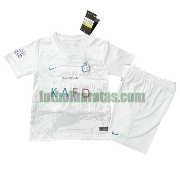 camiseta niño al-nassr fc 2023 2024 blanco tercera