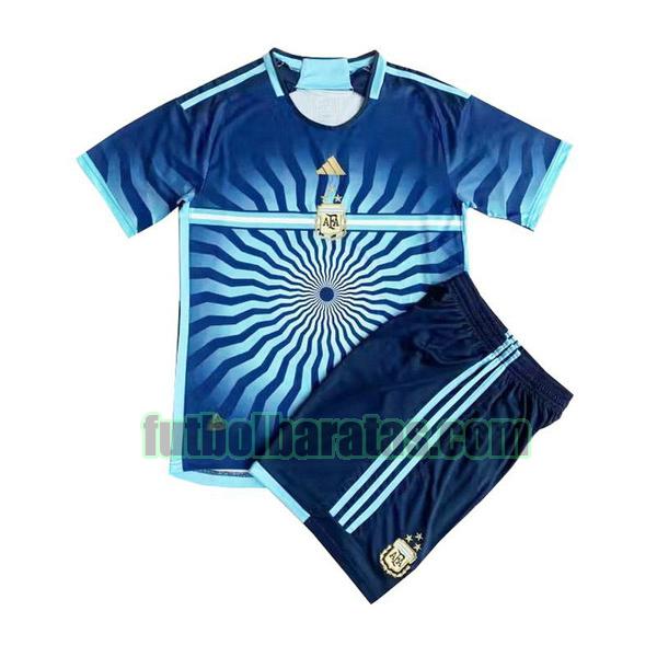 camiseta niño argentina 2023 azul speciale edizione