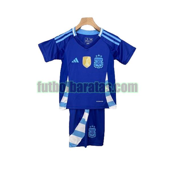 camiseta niño argentina 2024 azul segunda